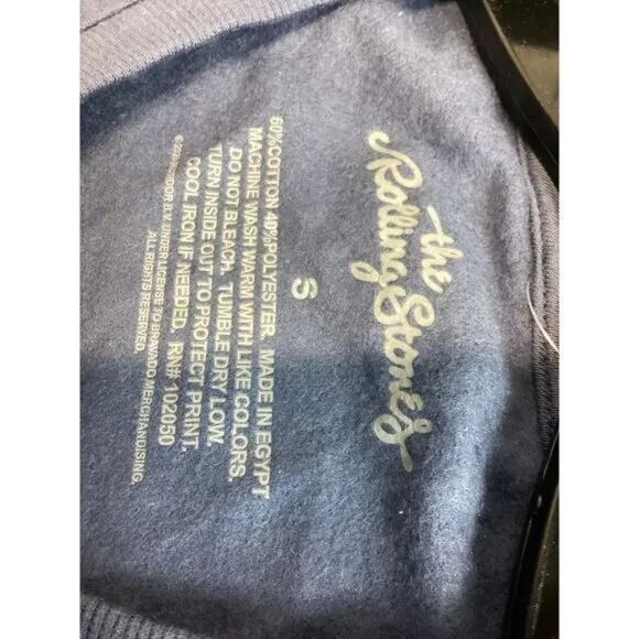 acubi mermaidcore fairycore The Rolling Stones Sweater Blue Sweatshirt Small - Picture 4 of 4
